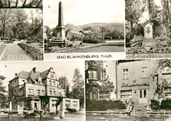 Bad Blankenburg Park Schwarzburger Straße Thälmannstraß