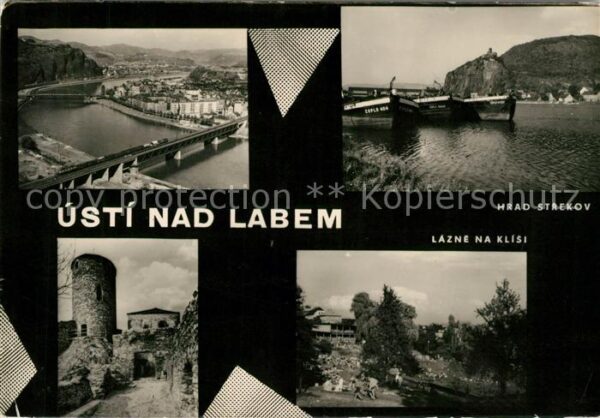 Hrad Strekov Turm Brücke Hafen
