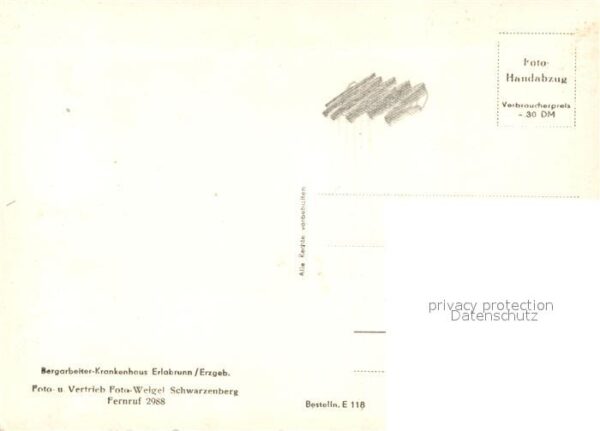 Erlabrunn Erzgebirge Bergarbeiter Krankenhaus – Bild 2
