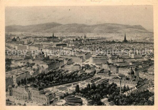 Wien Panorama Zeichnung Kasimir