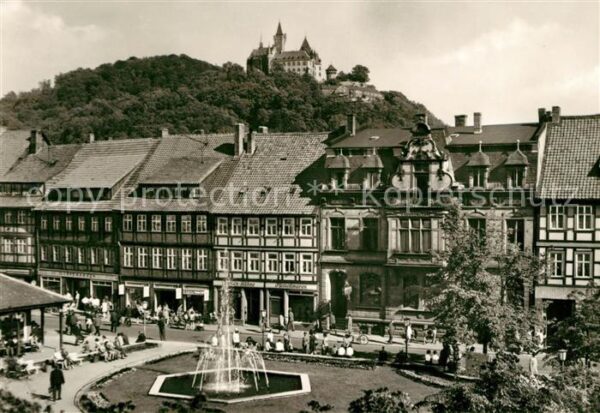 Wernigerode Harz Nicolaiplatz Brunnen Schloß