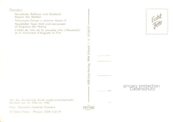 Dresden Neustädter Rathaus und Denkmal – Bild 2