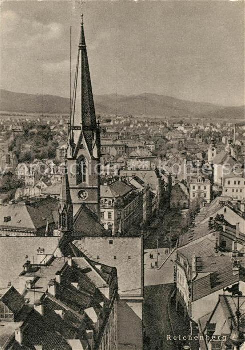 Reichenberg Liberec Boehmen Kirchenpartie