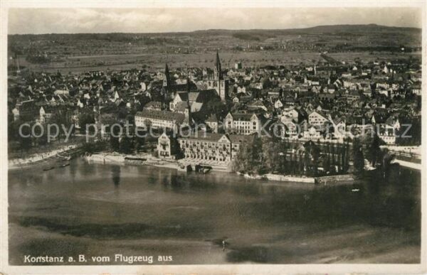 Konstanz Bodensee Fliegeraufnahme