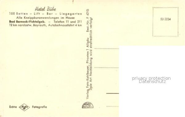 Bad Berneck Fliegeraufnahme Hotel Bube – Bild 2