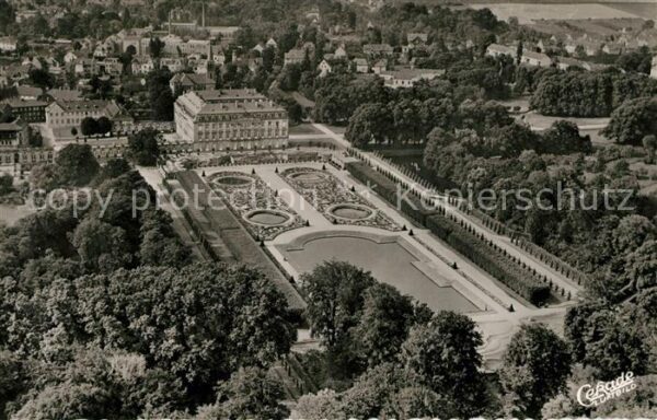 Bruehl Rheinland Fliegeraufnahme Schloss Augustusburg