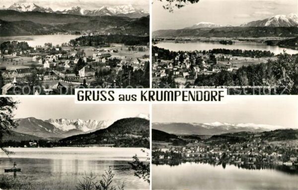 Krumpendorf Woerthersee Fliegeraufnahme Panorama