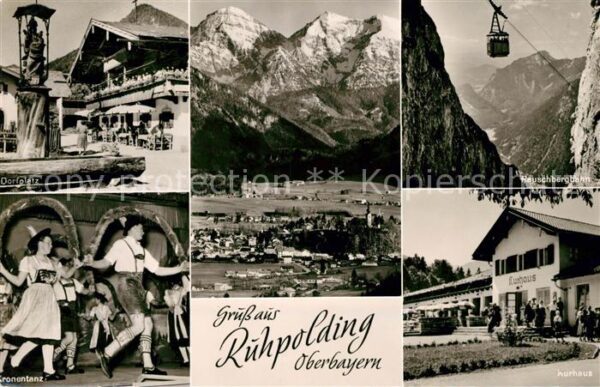Ruhpolding Panorama Kurhaus Rauschbergbahn Dorfpla
