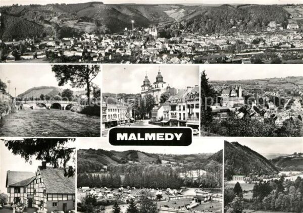 Malmedy Wallonie Panorama Kirche
