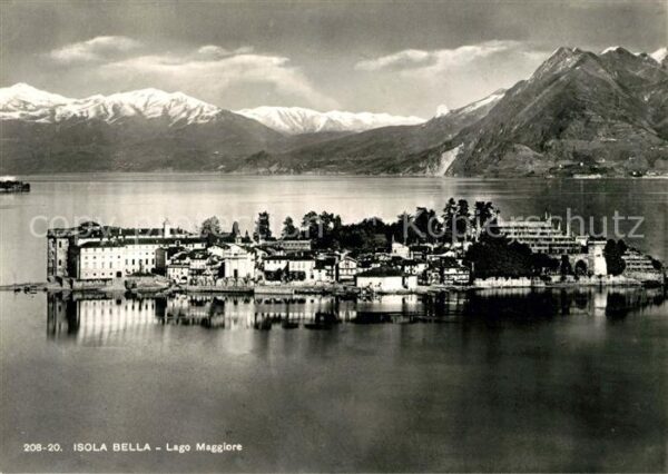 Isola Bella Lago Maggiore Fliegeraufnahme Panorama