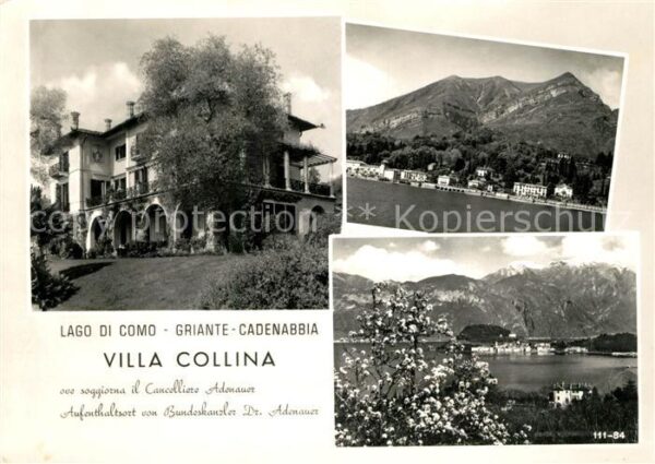 Griante Cadenabbia Lago di Como Villa Collina Aufenthaltsort Bundeskanz