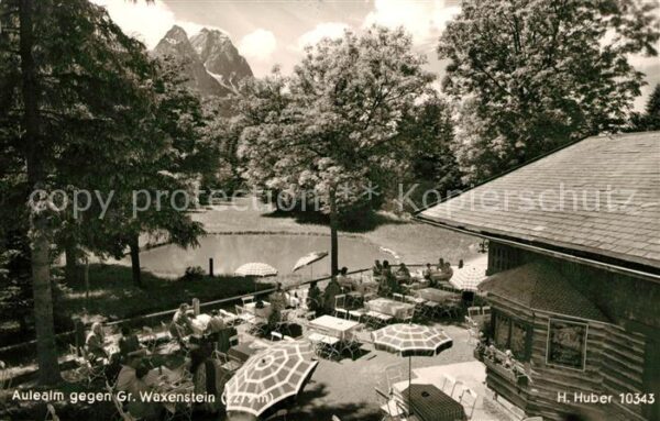 Garmisch-Partenkirchen Aulealm mit Gr Waxenstein