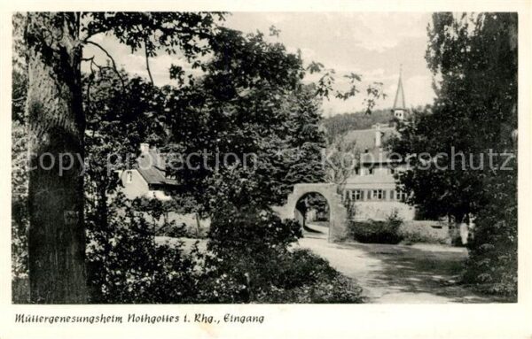 Ruedesheim Rhein Müttergenesungsheim Nothgottes Eingang