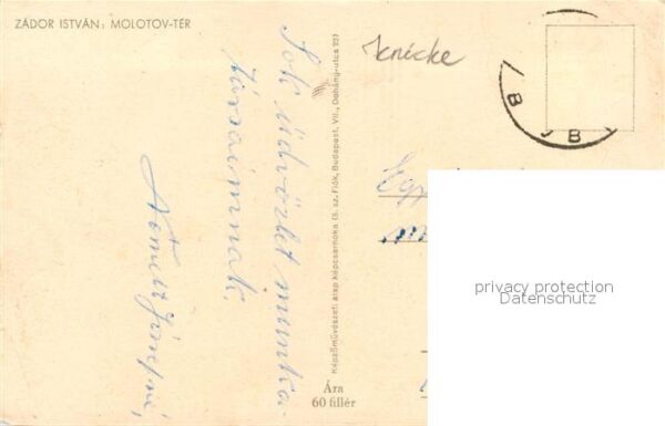 Ungarn Zador Istvan Molotov Ter – Bild 2