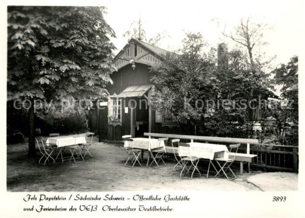 Saechsische Schweiz Fels Papstein Gaststätte und Ferienheim