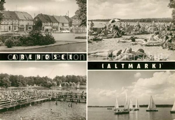 Arendsee Altmark Markt Strand Freibad Segelpartie