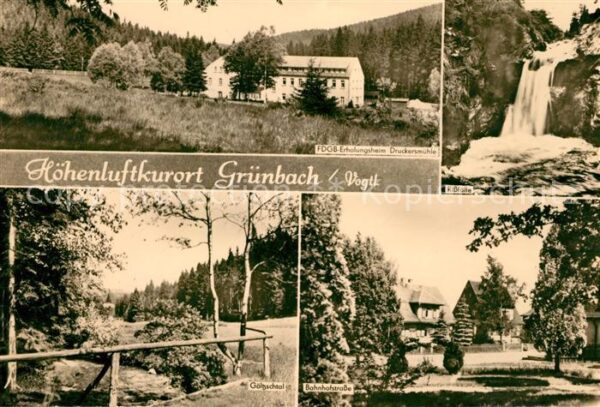 Gruenbach Vogtland FDGB Erholungsheim Druckersmühle Göltzs