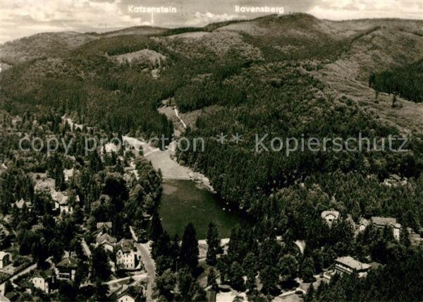 Bad Sachsa Harz Kurviertel mit Schmelzteich Katzenstein