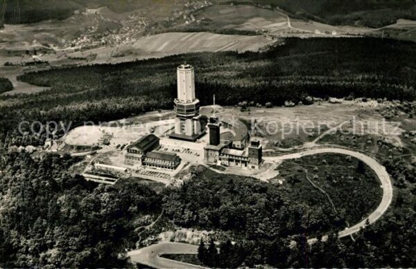 Grosser Feldberg Taunus Fliegeraufnahme