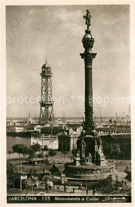Barcelona Cataluna Monumento Colon
