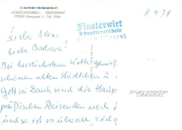 Brixen Suedtirol Künstlerstübele Finsterwirt – Bild 2