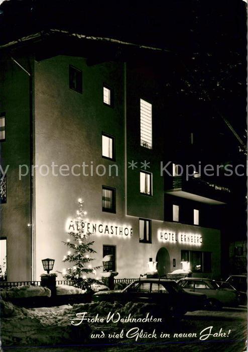 Breitenwang Tirol Hotel Ernberg Nachtaufnahme