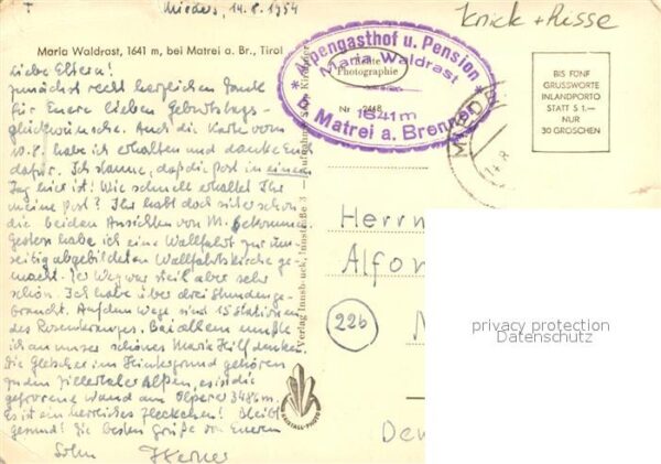 Matrei Brenner Pension Maria Waldrast – Bild 2