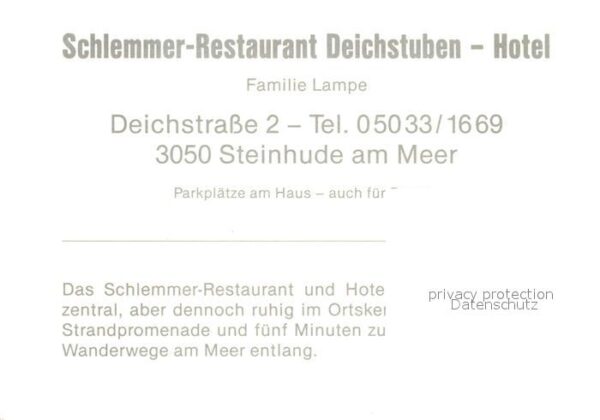 Steinhude Restaurant Deichstuben Hotel – Bild 2
