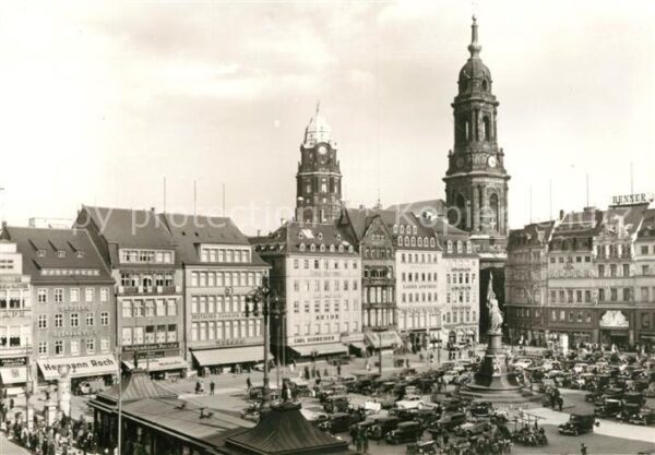Dresden Altmarkt Siegerdenkmal Kreuzkirche