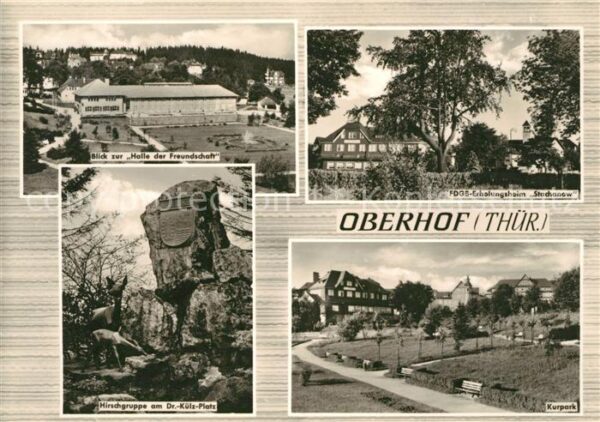 Oberhof Thueringen Halle der Freundschaft Kurpark Hirschgr