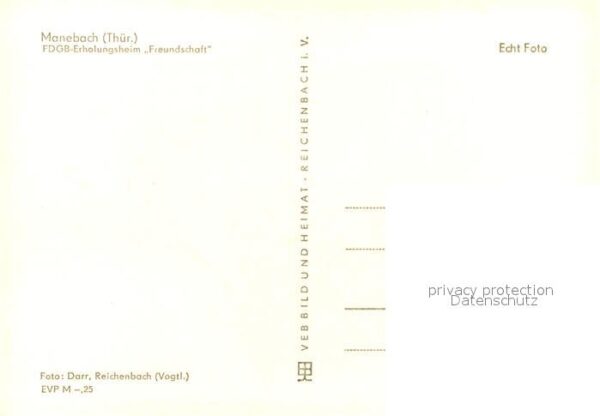 Manebach FDGB Erholungsheim Freundschaft – Bild 2