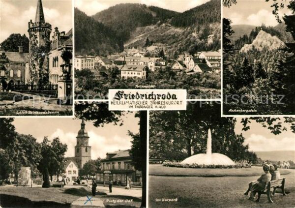 Friedrichroda Schloss Reinhardsbrunn Kurpark Platz de