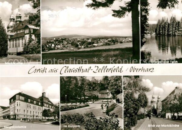 Clausthal-Zellerfeld Marktkirche Spiegeltaler Teich Bergakad