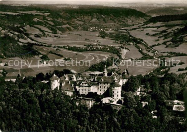Langenburg Wuerttemberg Fliegeraufnahme Schloss Hohenloher Land