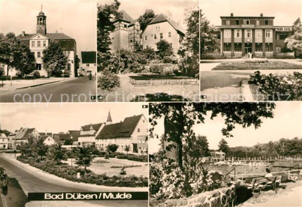 Bad Dueben Rathaus Burg Freilichtbühne Eisen Moorb