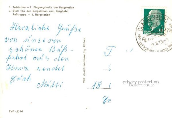 Thale Harz Personenschwebebahn Talstation Eingangs – Bild 2