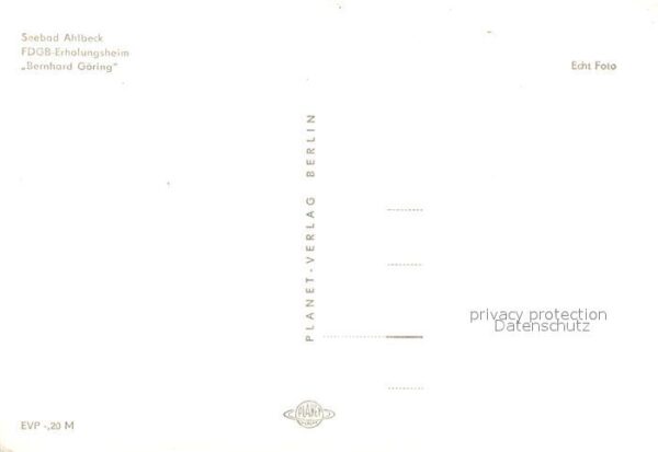 Ahlbeck Ostseebad FDGB Erholungsheim Bernhard Göring – Bild 2