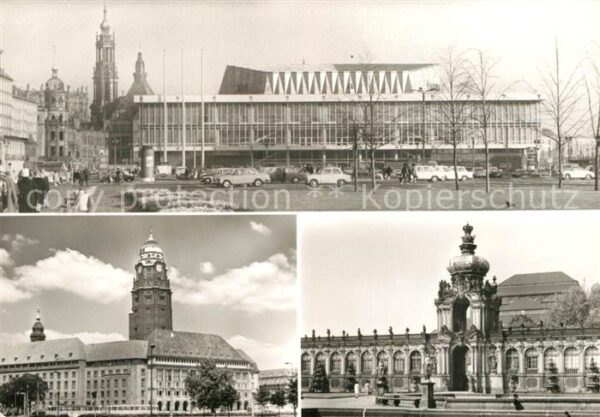 Dresden Kulturpalast Rathaus Zwinger