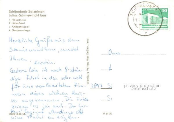 Schoenebeck Salzelmen Haupthaus Löhe Saal Andachtssaal Garten – Bild 2