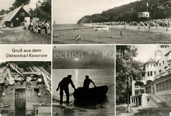 Koserow Ostseebad Usedom FDGB Feriendienst Uns Fischerstuw Stran