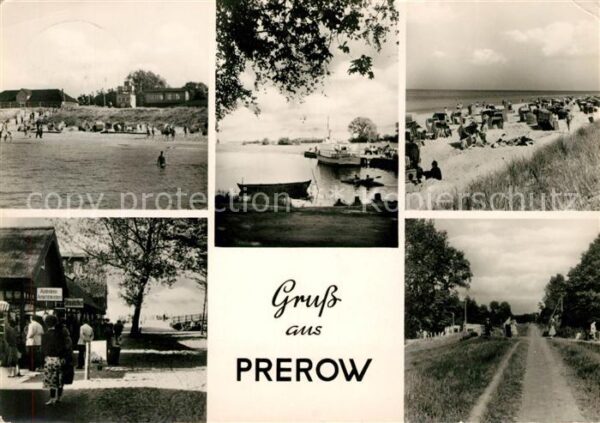 Prerow Ostseebad Strand Kiosk Schiffanlegestelle Promena