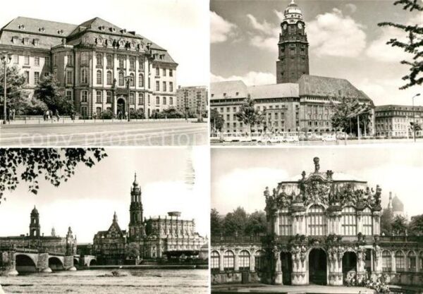 Dresden Landhaus Rathaus Elbe Zwinger