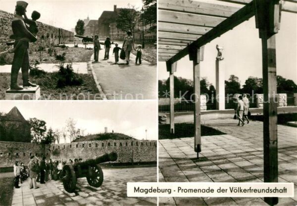 Magdeburg Promenade Völkerfreundschaft
