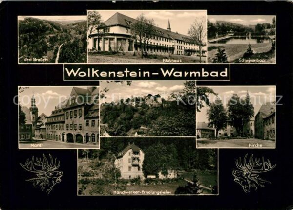 Warmbad Wolkenstein Drei Straße Klubhaus Markt Schwimmbad K