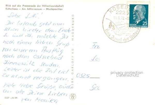 Zinnowitz Ostseebad Promenade Völkerfreundschaft Kulturhaus – Bild 2
