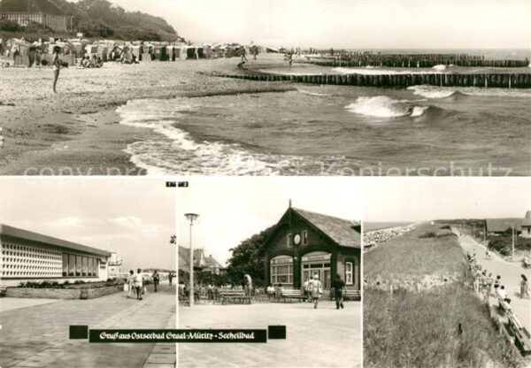 Graal-Mueritz Ostseebad Strand Broiler Gaststätte Milchbar Sees