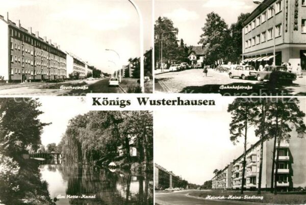Koenigs-Wusterhausen Goethestraße Bahnhofstraße Notte Kanal