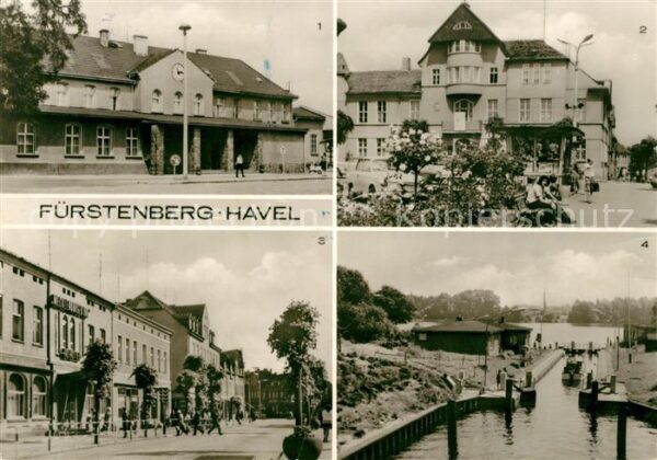 Fuerstenberg Havel Bahnhof Rathaus HO Hotel Mecklenburger