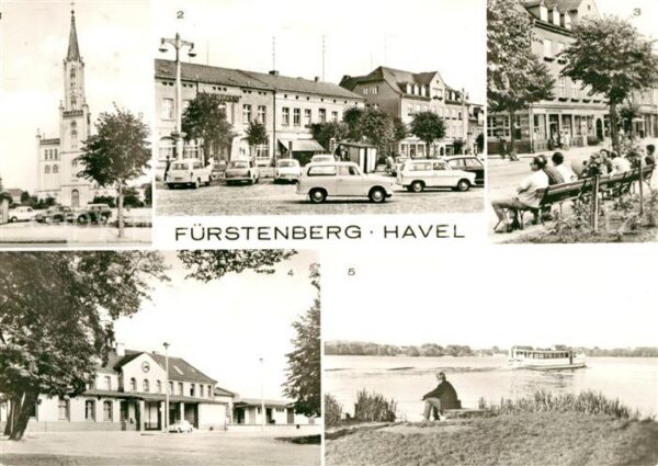 Fuerstenberg Havel Marktplatz Bahnhof Havel Ernst Thälmann