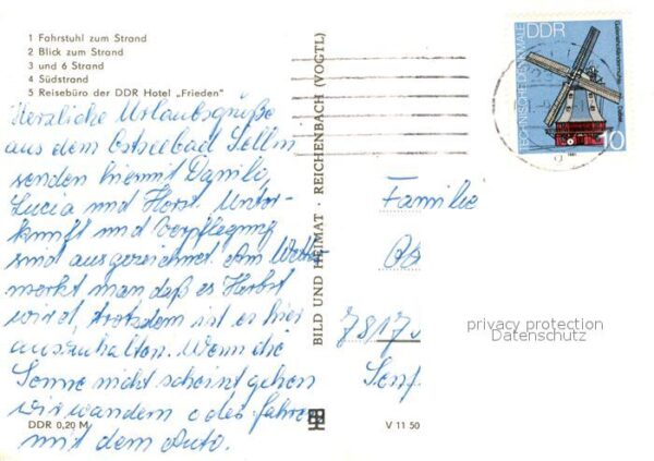 Sellin Ruegen Fahrstuhl Strand Reisebüro DDR Hotel Fr – Bild 2